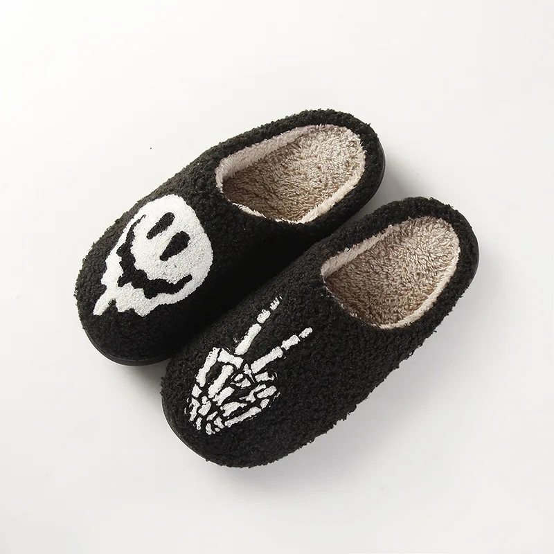 Good Selling Cotton Fabric Animal Plush Slippers Spring Sneaker Slippers Plush Spring Animal Prints Slippers