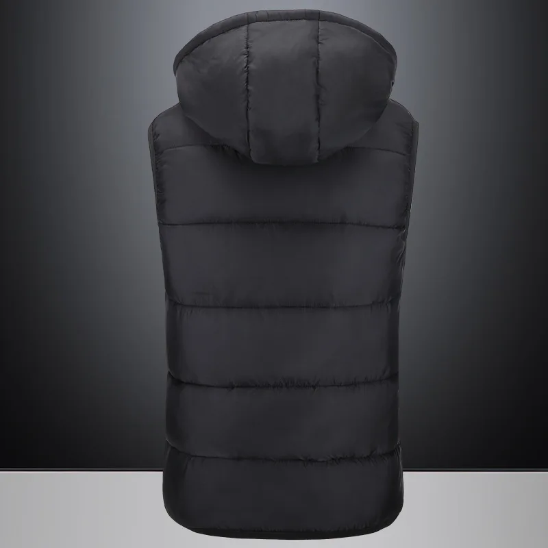 wholesale inventory Winter warm coat charging intelligent heating vest hooded heat cotton padded bodywarm vest jacket