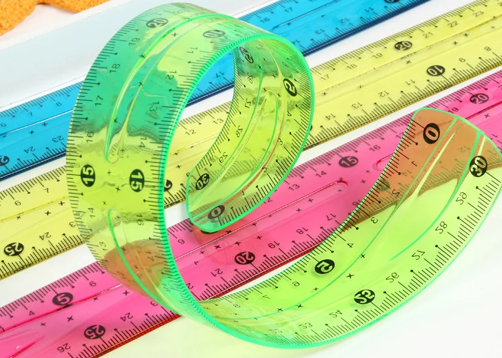 Рекламный подарок, мягкая пластиковая длинная Складная Гибкая линейка из ПВХ