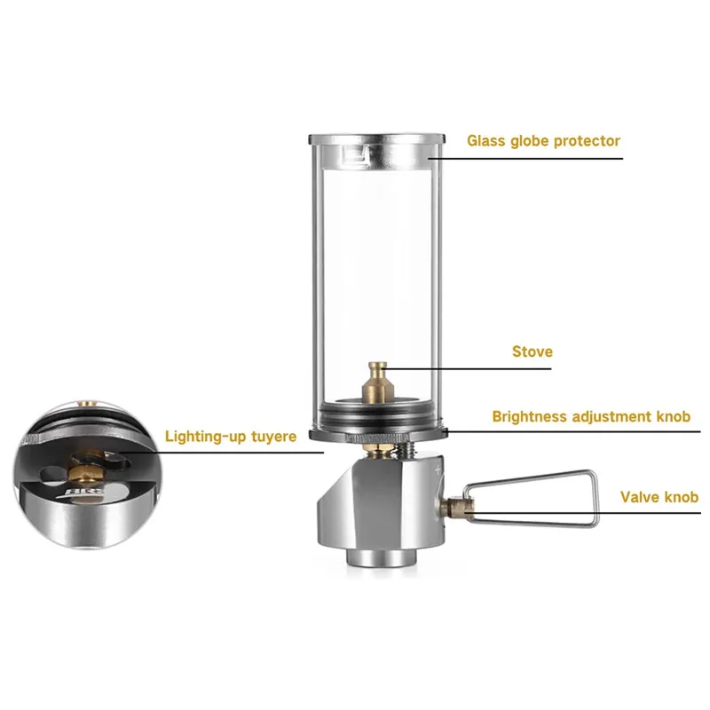 Portable Mini Gas Lamp Butane Camping Lantern Camping Gas Lamp Camping Gas Light