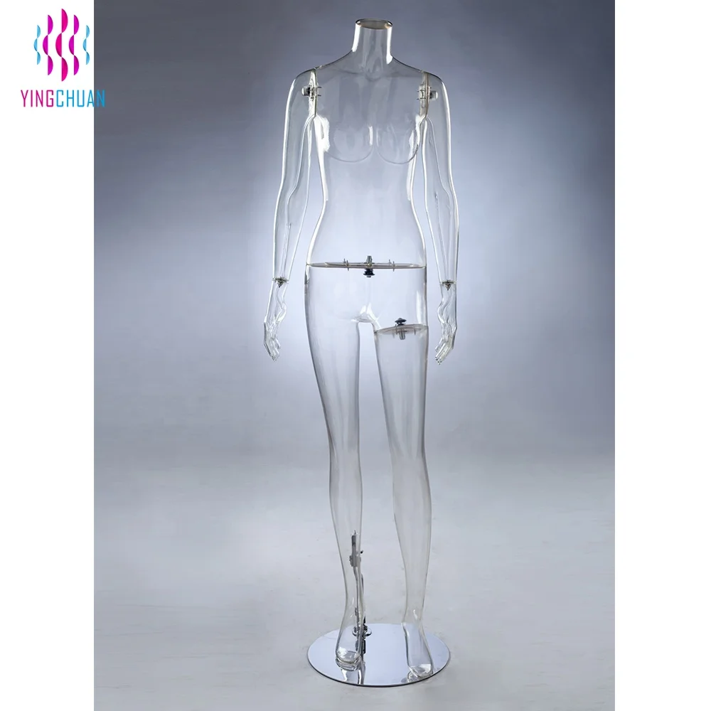 Wholesale transparent standard size female mannequin