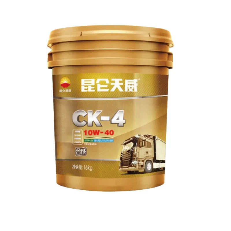 16KG/18L  lubricating oil shipped from China PetroChina Kunlun Tianwei CK-4 10W-40 heavy duty diesel engine oil