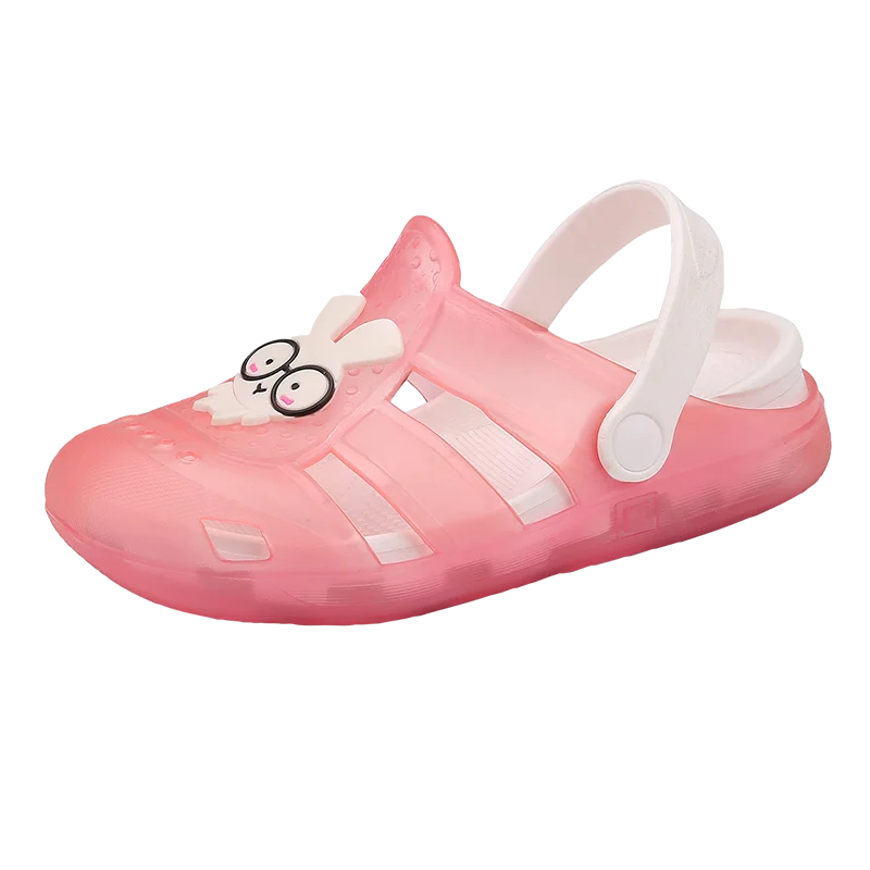 
New Style Cute Summer Kids Beach Sandal Croc Shoes Led Clear Children Boy Girl Lighted Clogs Slides 