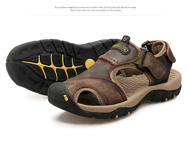 Сандалии мужские из натуральной кожи, мягкие босоножки, удобная Уличная обувь, римские сандалии, большие размеры, лето