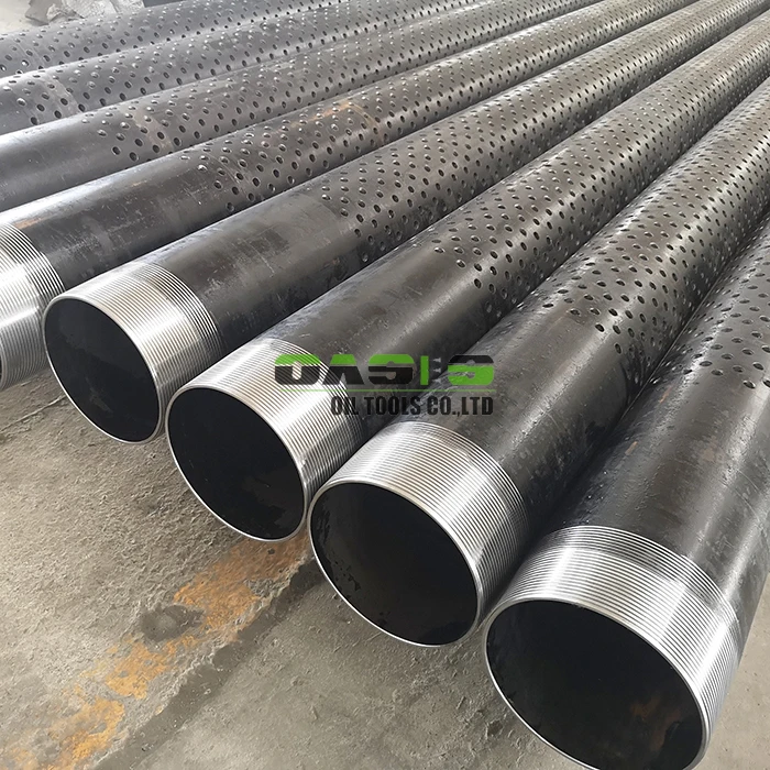 ASTM A312 AISI 304/316 Stainless Steel API Perforated Drainage Well Casing Pipe with BTC Thread