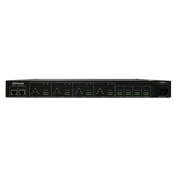 Dante 4*4 Audio Matrix Dante network protocol Processor 4 channel dante audio interface
