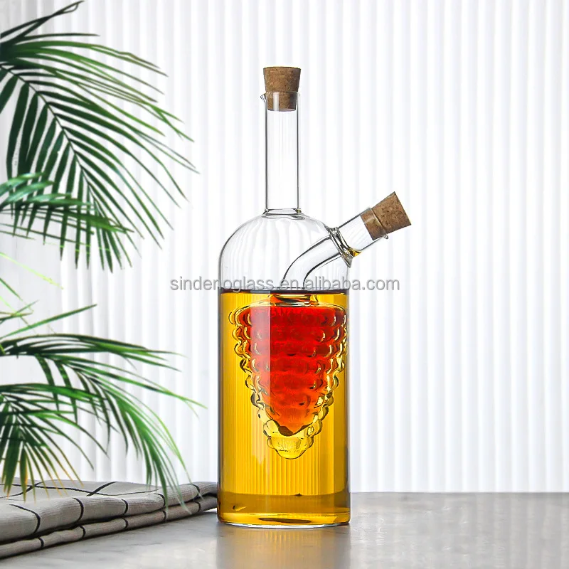 Glass Oil Vinegar Dispenser Glass Oil And Vinegar Cruet Glass Oil Control Pot