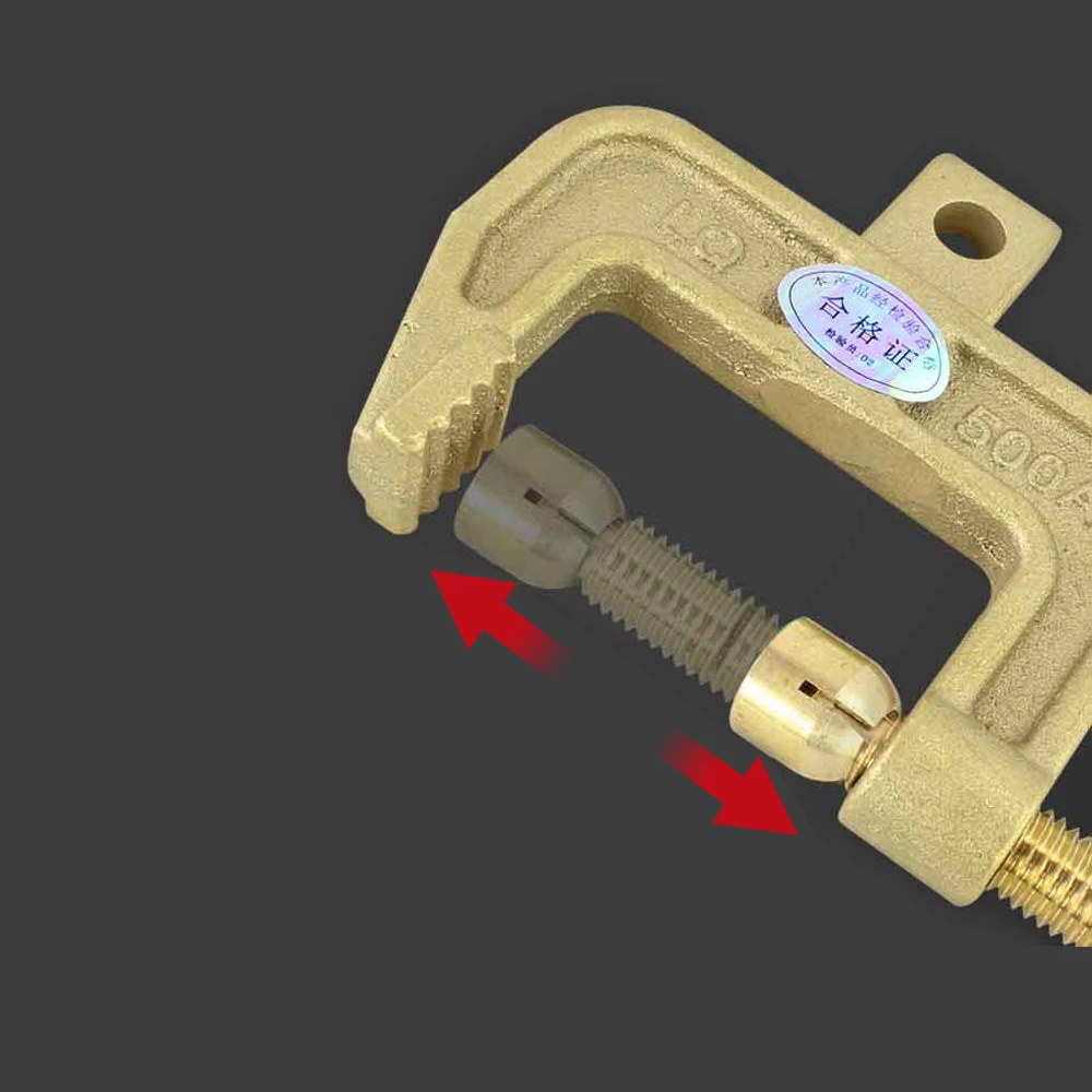 Welding machine type C 500A all-copper ground clamp copper rod comes with 200A wiring nose