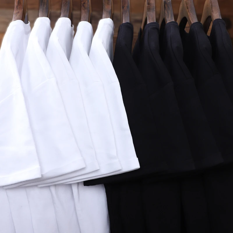 TOPKO High Quality Summer Unisex Cotton Short Sleeve Blank Plain Custom Logo Print Oversized T-shirt