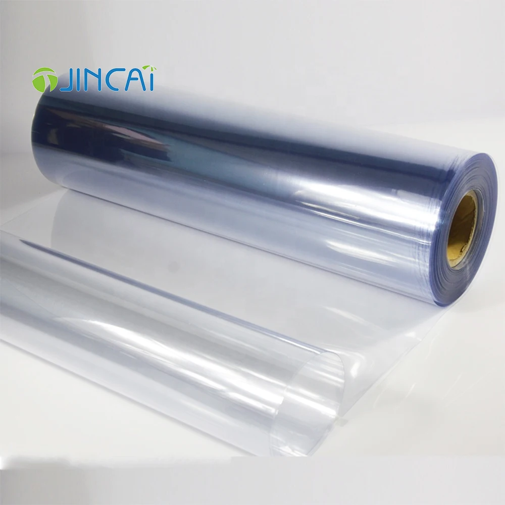 JINCAI оптовая продажа высокое качество прозрачный ПВХ жесткий лист рулон пластиковая пленка для гибки