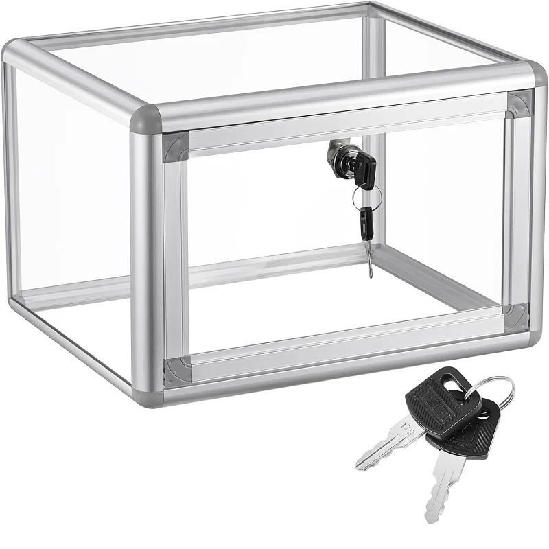 Premium Large Medication Storage Box Clear Medicine Safe Box With Combination Lock