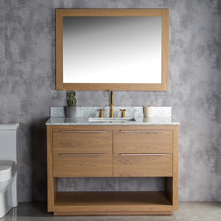 Bathroom Vanity Modern Floor-standing Single Sink Bathroom Storage Furniture