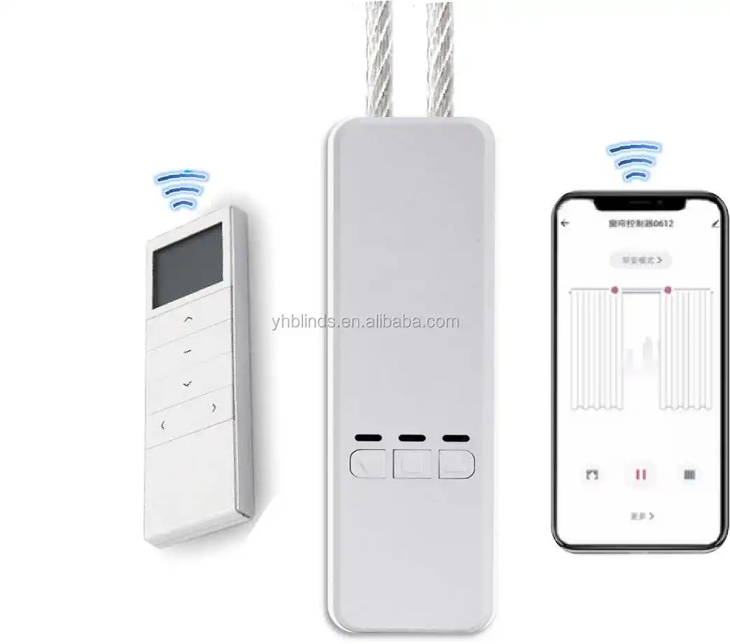 rechargeable lithium battery power electric blinds smart chain motor by APP tuya wifi remote control