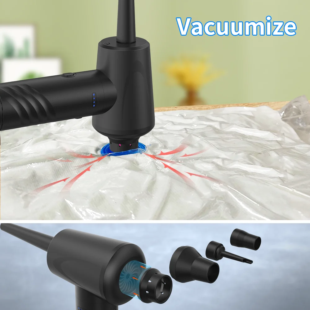 CE Rosh KC PSE 6000mAh 50000RPM Compressed Electric Air Duster Gun Blow Dusters Cordless Compressed Air Duster