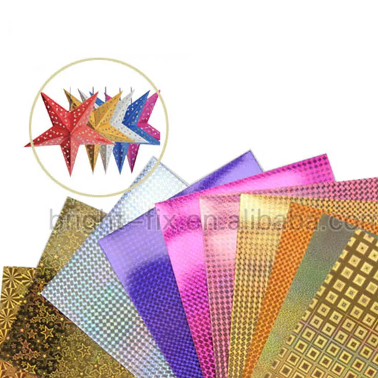 
A4 holographic foil cardboard Laser gift wrapping paper 