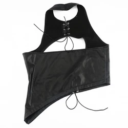 2022 New Women Fashion Summer Wide Lace Up Harness Belt Lady Leather Crop Tops Corset Ultra Wide Belt For Dresses