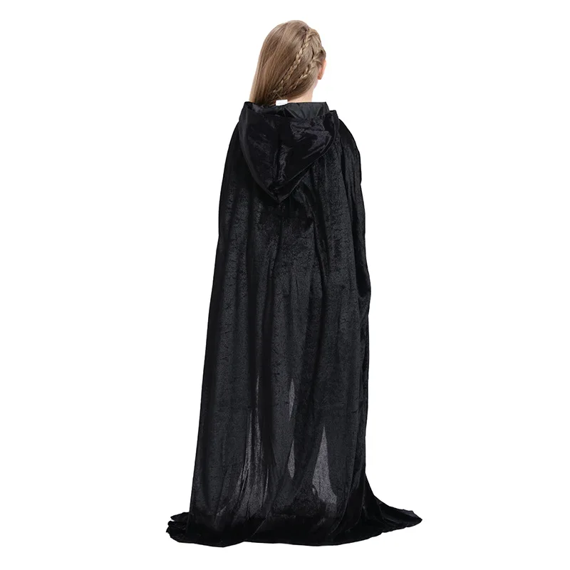 Manufacturers wholesale new Halloween black simple cape over every house dress up performance clothing wholesale