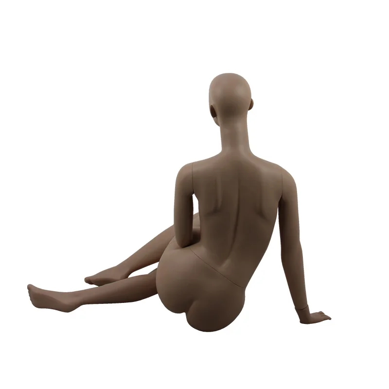 new design european size sitting naked mature male mannequin