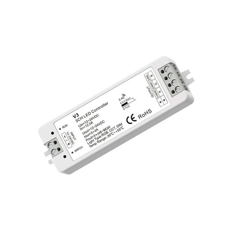V3 shenzhen smart rgb led strip light dimmer remote control controllers wireless