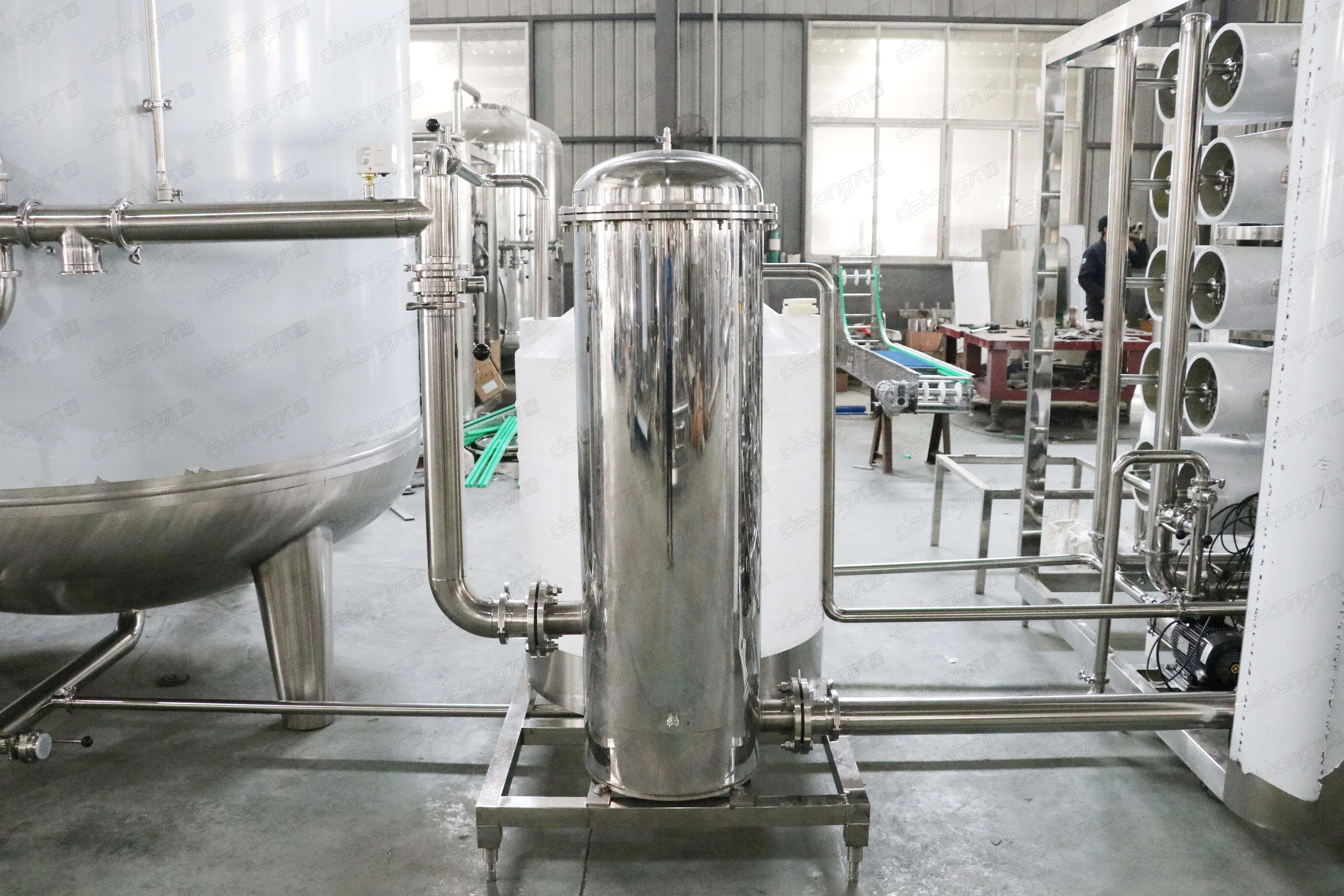 Машина для очистки питьевой воды с полной системой фильтрации воды/обратным осмосом