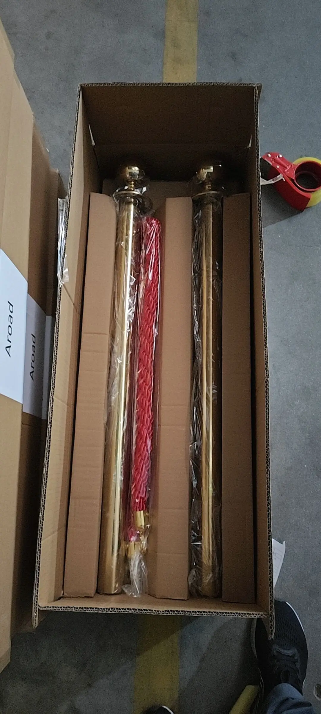 Factory Queue Stand Barrier Chrome Gold Rope Stainless Pole Stanchion