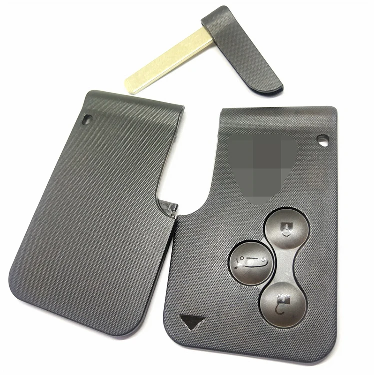 Сменный Чехол для смарт-карты R-enrenault Clio Logan Megane 2 3 Koleos Scenic 3-кнопочный чехол дистанционного ключа с маленьким ключом