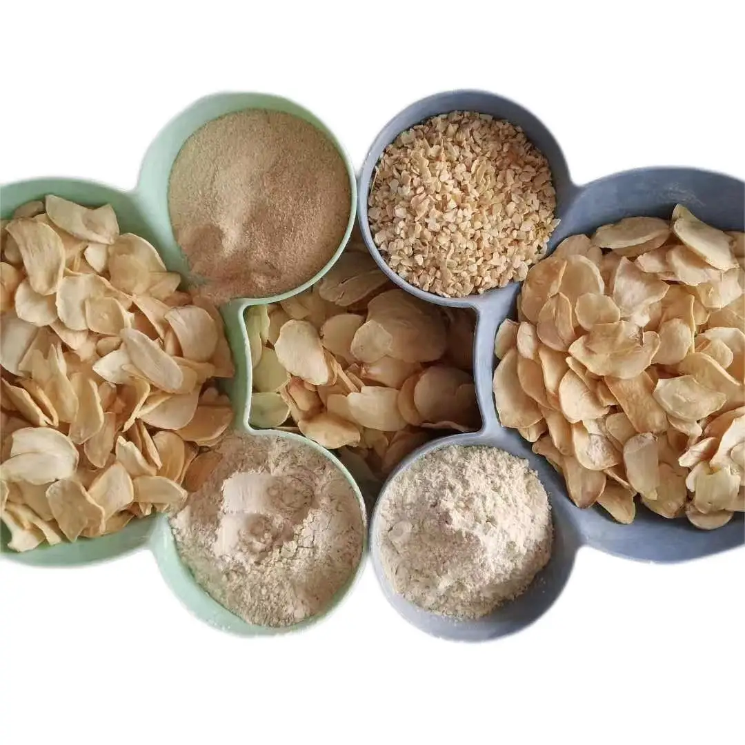 Factory Direct Pure White Dehydrated Garlic Organic Whole and Flakes Ad Drying Process Bulk Packaging