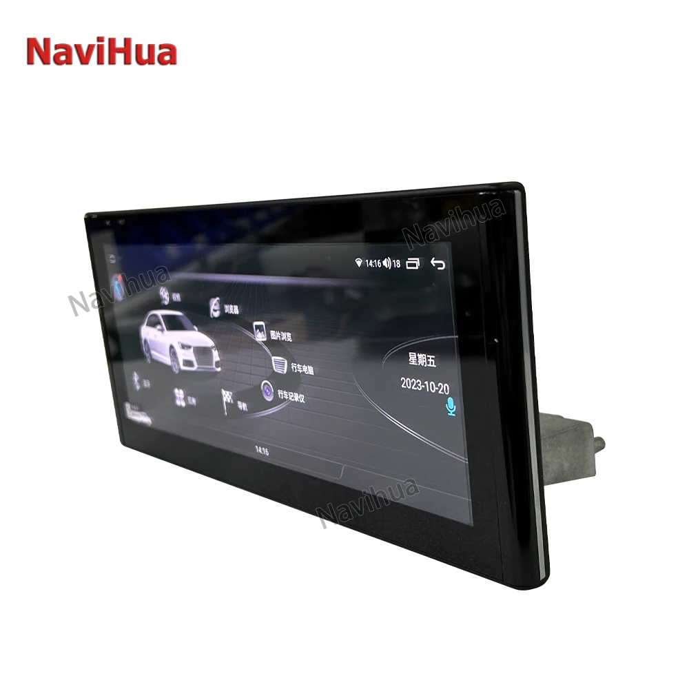 NaviHua Android Radio 10.25 Inch Car DVD Multimedia Player Head Unit GPS Navigation AutoRadio for Audi A3 A4L A6L Q5 A1 Carplay
