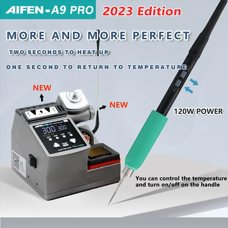 AIFEN A9 PRO с ручкой C210 C245 C115 бессвинцовая электронная сварка паяльная станция паяльный железный наконечник для телефона