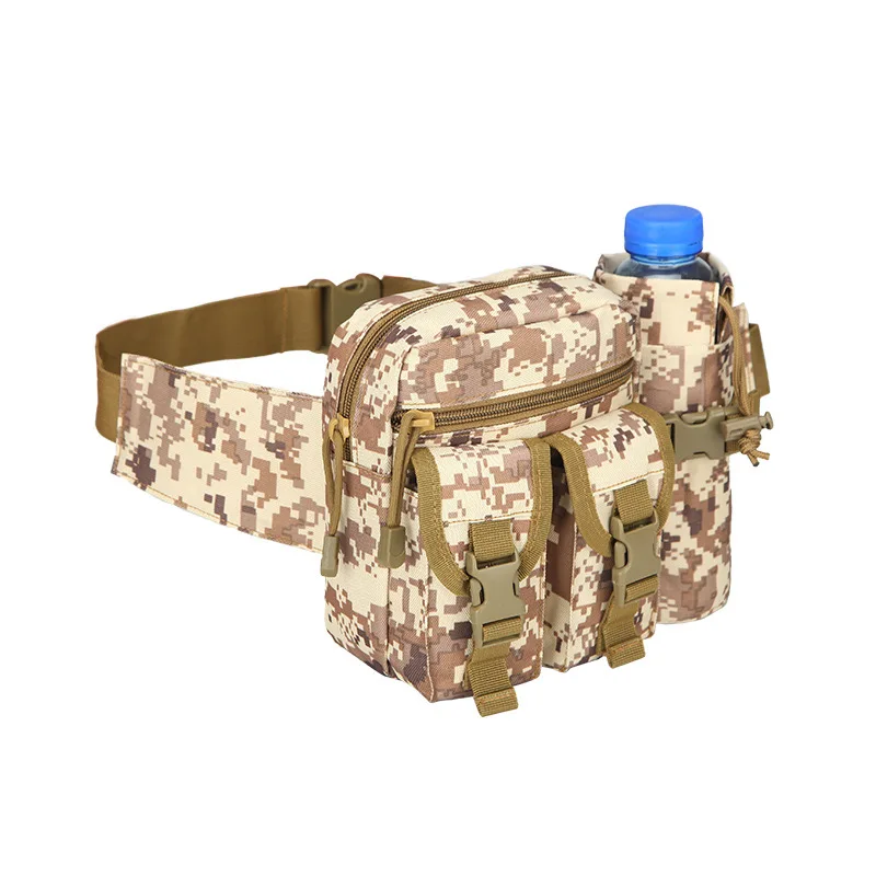 Tactical Multi-Functional Small Waist Bag Outdoor Cycling Chest Satchel Zipper Closure Camo Camouflage Patterns