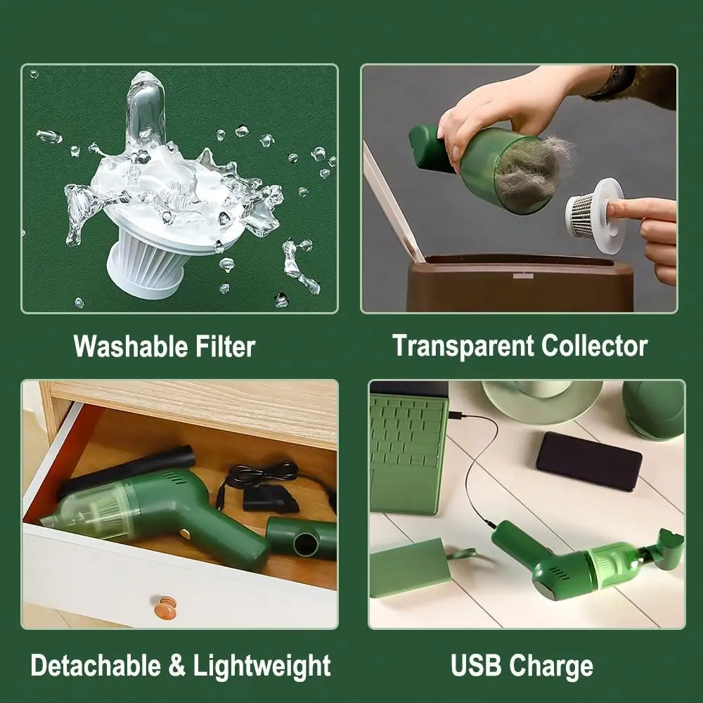 Китайский мини-пылесос USB лучший умный Многофункциональный беспроводной пылесос для сухой и влажной уборки автомобиля
