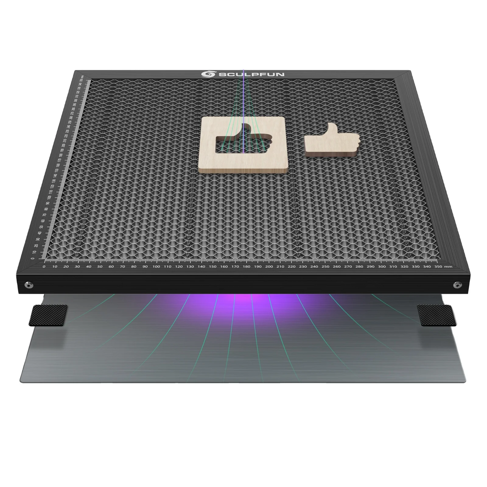 Панель рабочего стола с лазерной сотовой структурой платформа для скульптурирования 10 Вт Co2 Диодная лазерная резка гравировальная машина