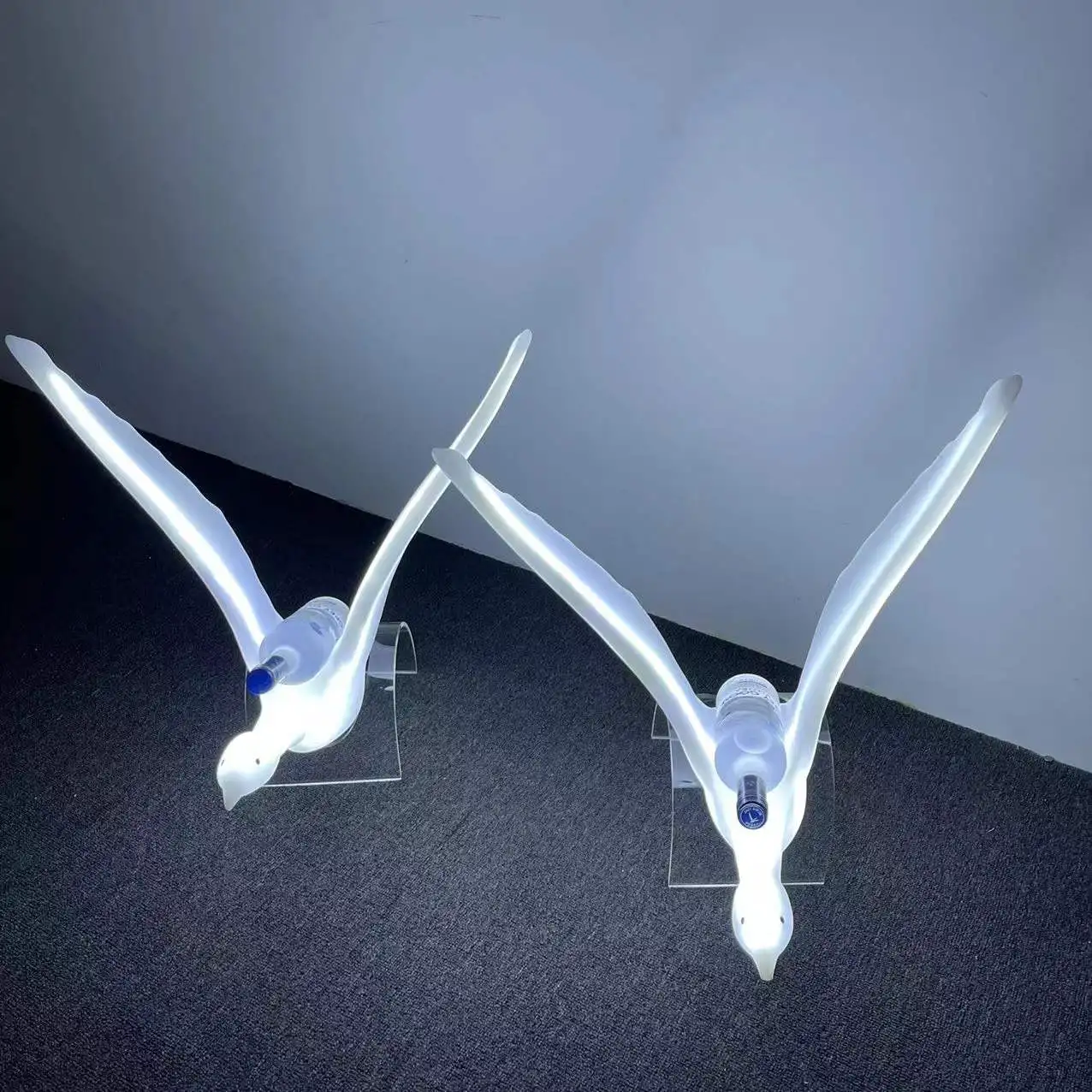 OEM Acrylic Grey goose VODKA VIP glorifier display stand rack light up LED bottle presenter for nightclub bar lounge