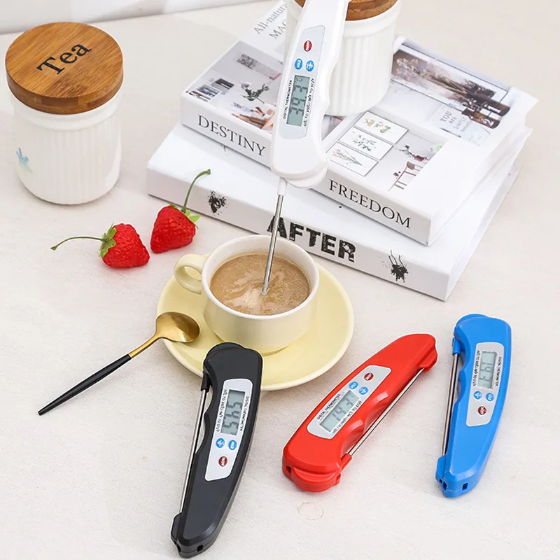 High Quality Foldable Food BBQ Thermometer Probe Digital  Meat  Instant Read Meat Thermometer for Kitchen Cooking Barbecue