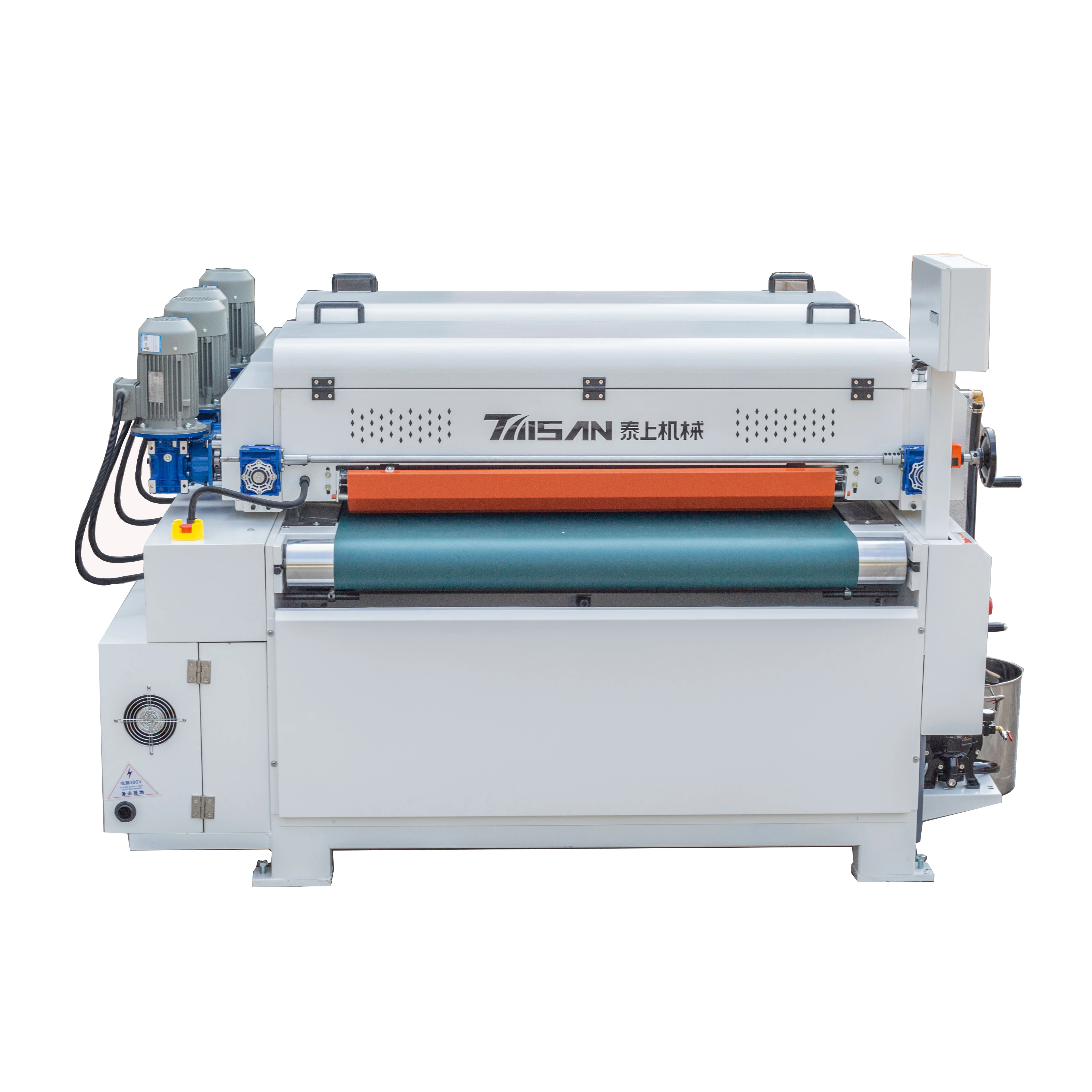 UV roll laminating machine for wood panel products