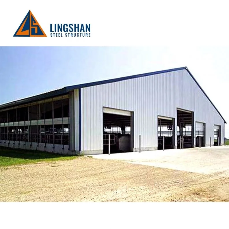  Бюджетный горячее цинкование сборный скота light steel frame хлев металлическая структура животноводческая ферма для строительства