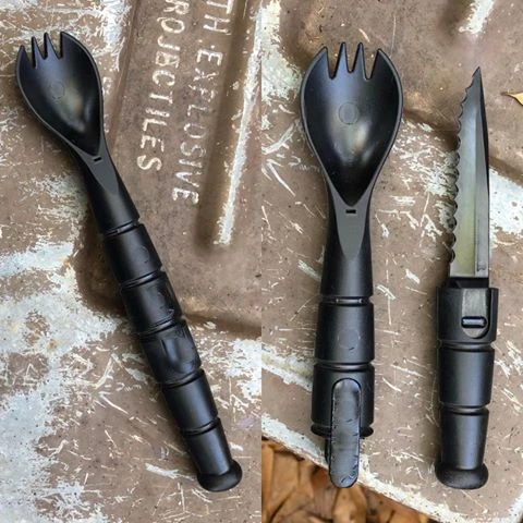 Тактический спор Ka-Bar-3 в 1 ложка нож вилка кемпинг пеший туризм