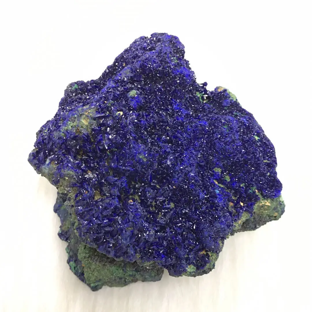 Natural azurite green malachite mineral specimen raw chessylite natural azurite cluster rough specimen
