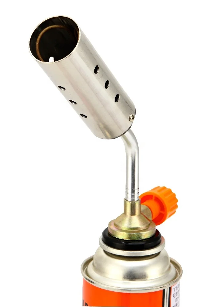 KLL 7012D big SS tube strong fire fitghting mini gas lighter cutting brazing torch