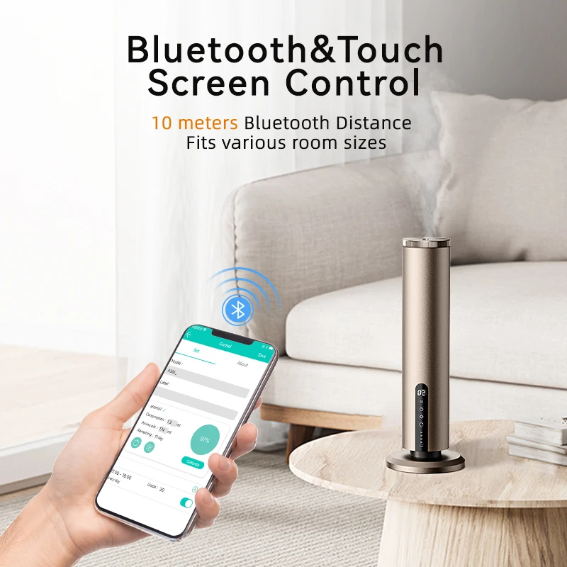 SCENTA Customized Products Ce Rohs Perfume Electric Bluetooth Nebulizer Home Scent Essential Oil Aroma Diffuser