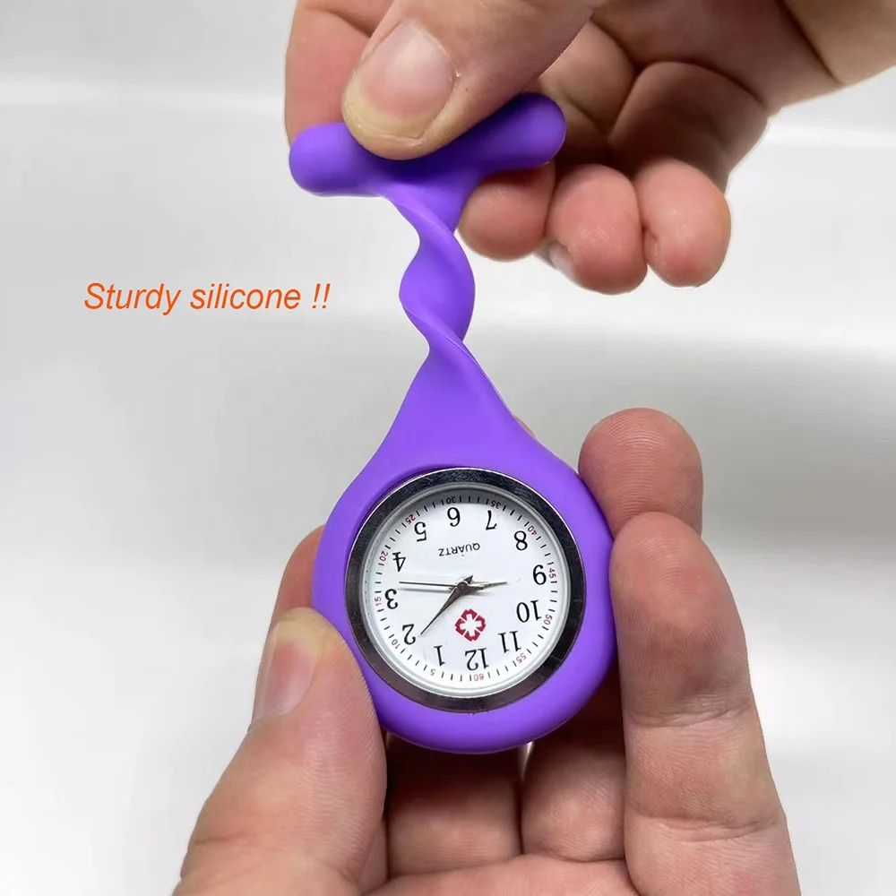 High quality custom colorful silicone doctor watches breast watch for nurse