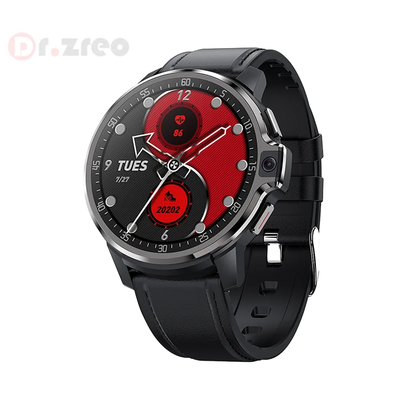 2021 Smart Watch Men 4G WIFI Android Dual Systems 64GB ROM 1050 MAh Big Battery Dual Cameras Smartwatch GPS