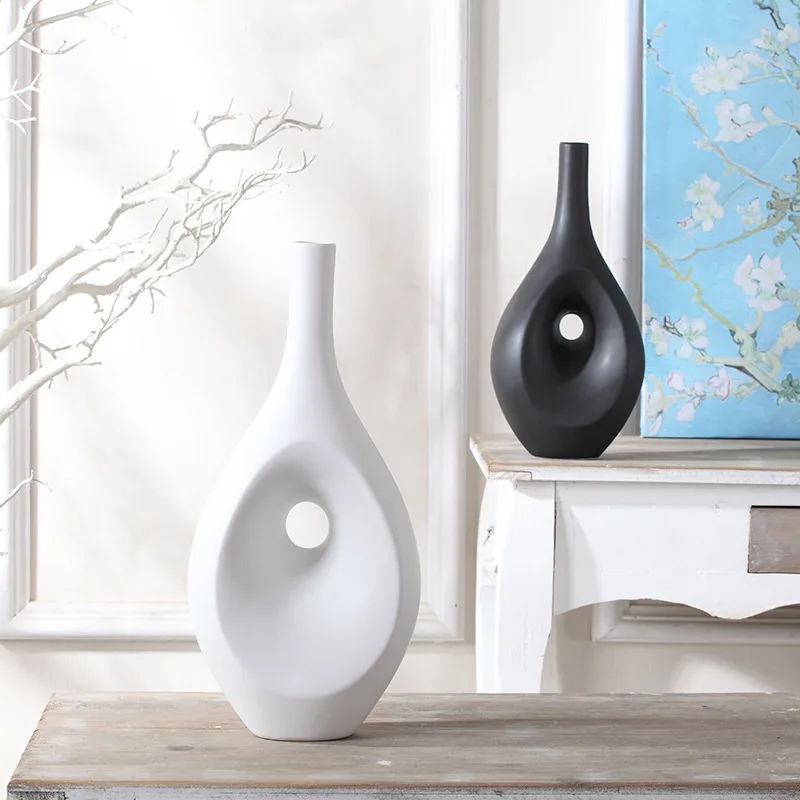 Hot Selling Nordic Style Simple Decoration Home Decor Ceramic Flower Vase