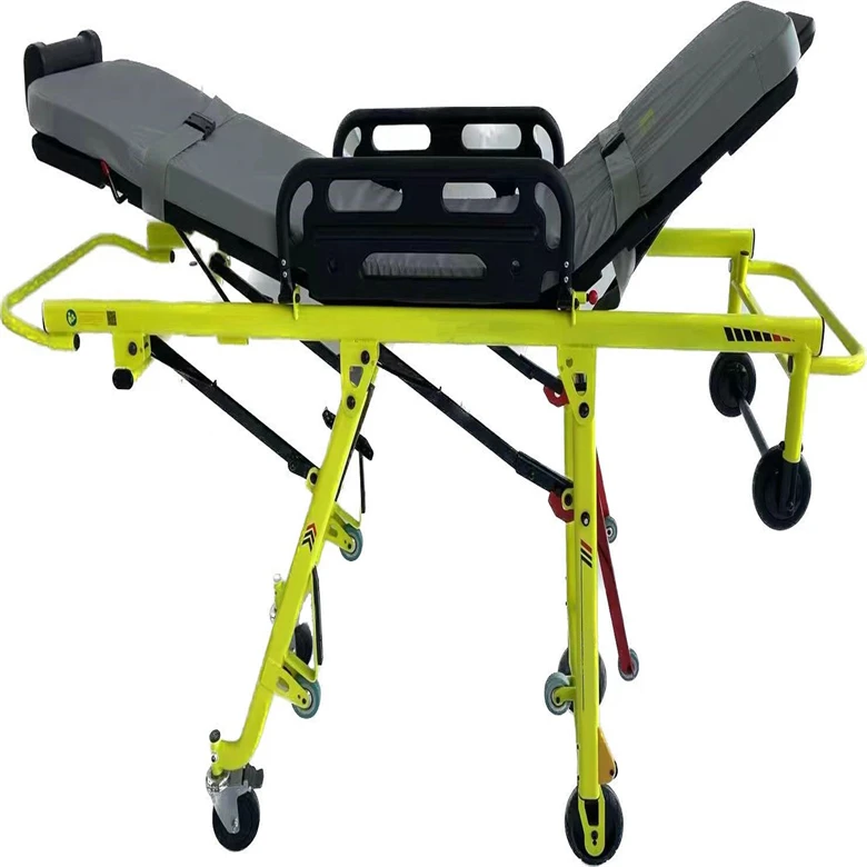 China Directly Factory Supply Multi Loading Height adjustable Lightweight Ambulance Emergency Stretcher First Aid Equipment