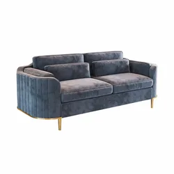 Wholesale Nordic Sectional Sofa luxury office sofa set Furniture Household modern simple bedroom Couch Velvet Living Room Sofa