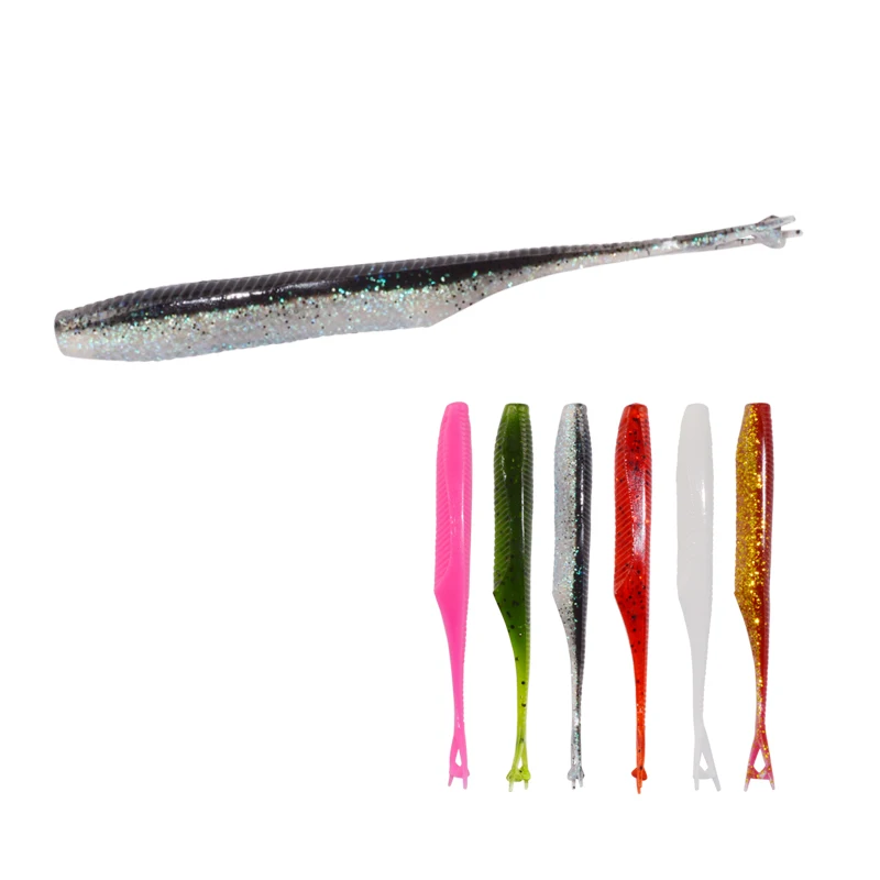 Four Forked Tail Soft Lure silicone worm baits 125mm 7.8g Artificial Soft Fishing Lure Baits for Korea Market