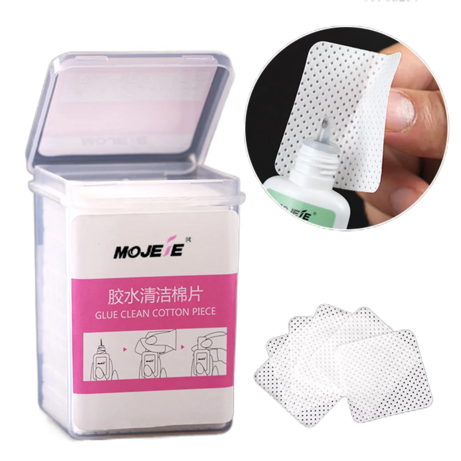 
Skyey Care Wholesale Eyelash Extension Glue Remover Wiping Cotton Paper Eyelash Tweezer Glue Cleaner Pads 