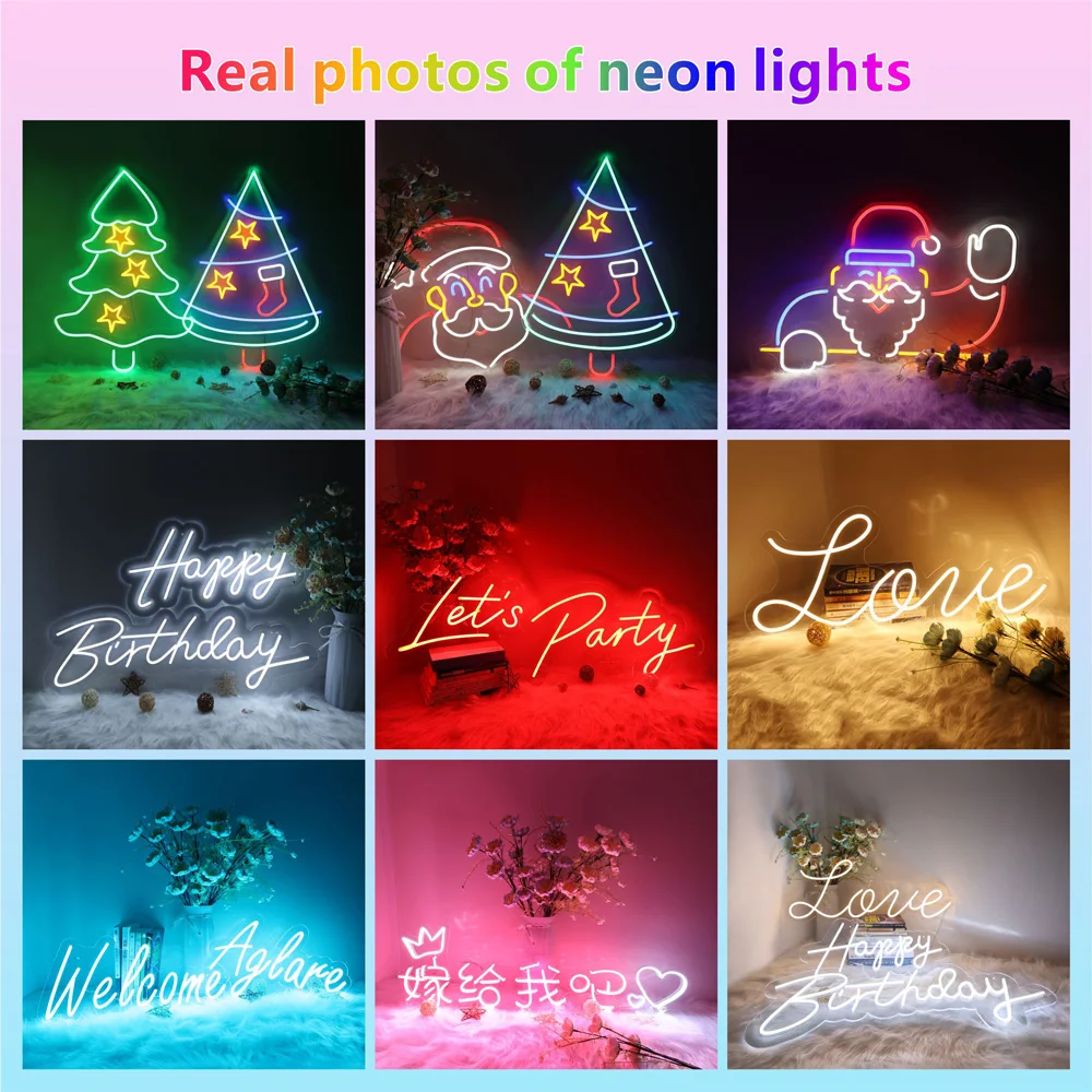 Fast Delivery Custom PVC Anime Neon Sign Letters Landscape Application Home Wall Wedding Party Decor IP67 LED Neon Light