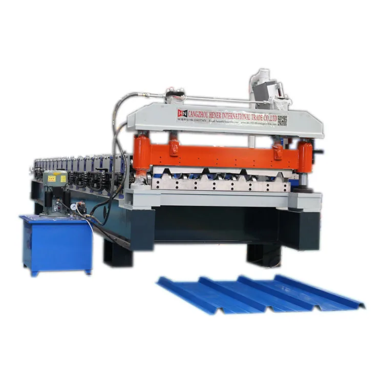 Roll Forming Machine for Roofing Sheet Trapezoidal Roofing Sheet Rib Type Plate Ibr Box Profile Roof Tile Panel Making Machine