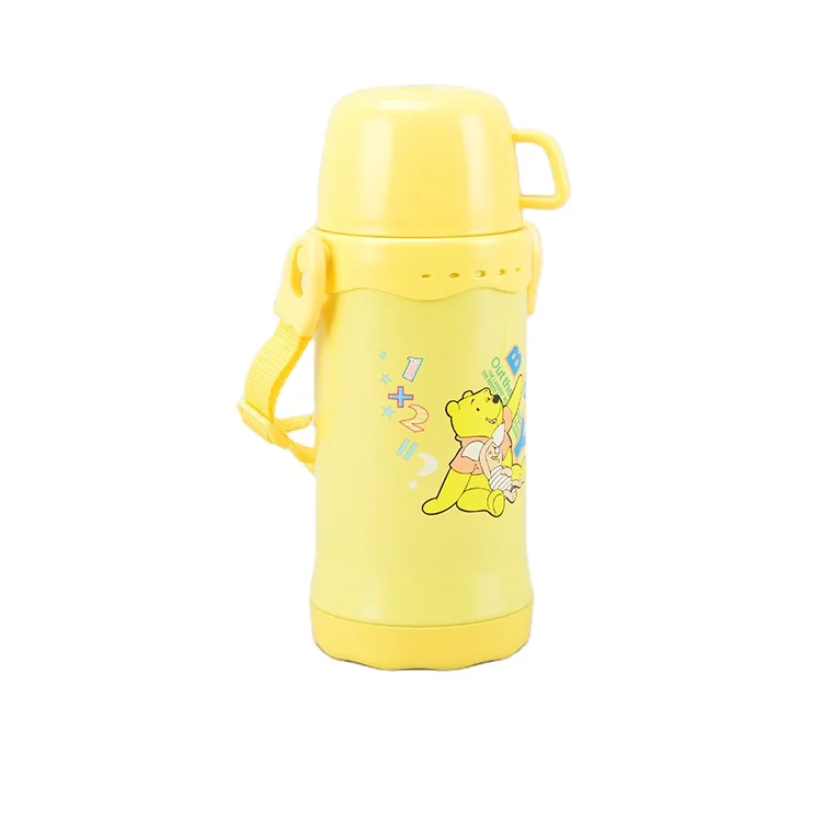 BPA Free 500ml Double Wall Vacuum Insulated Water Bottle With Straw